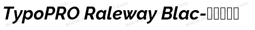 TypoPRO Raleway Blac字体转换